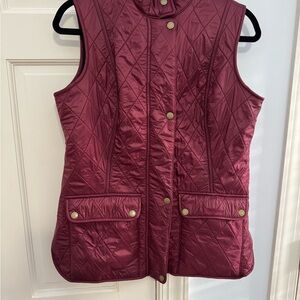Barbour Women's Quilted Burgundy Vest